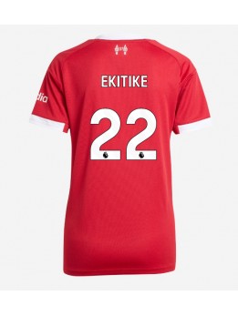 Billige Liverpool Hugo Ekitike #22 Hjemmedrakt Dame 2025-26 Kortermet